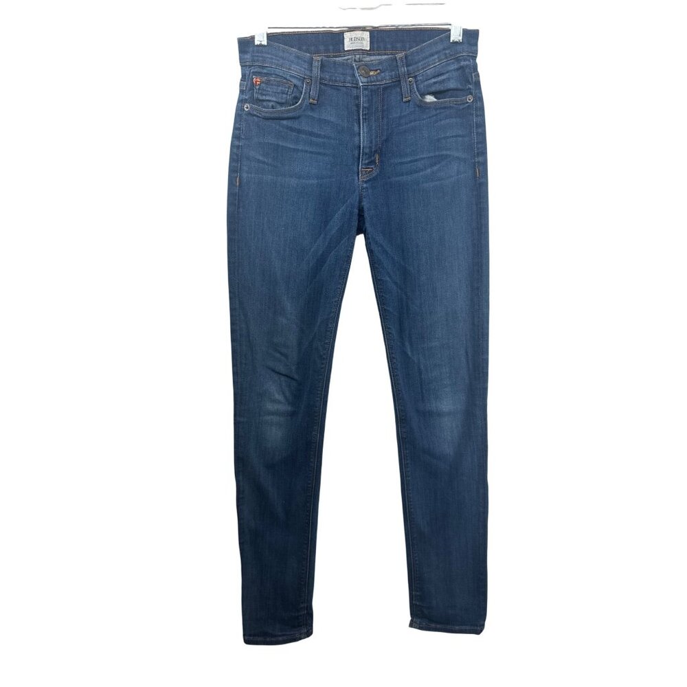 Hudson Womens Jeans Sz 27 Blue Denim Gia Mid-Rise Skinny MadeUSA Stretch Comfy